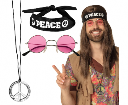 Aksesuarų rinkinys "Hippie peace"