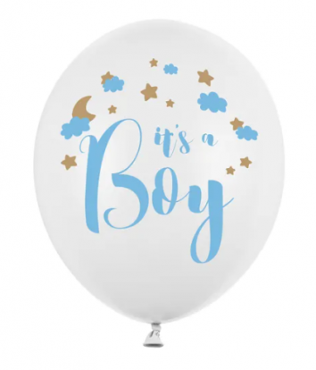 Balionas "Its's a boy", žydras (30 cm)