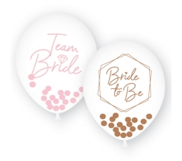 Balionai "Team Bride. Bride to be" (6 vnt./27 cm)