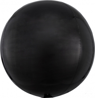 Folinis balionas-orbz, juodas (38 cm)