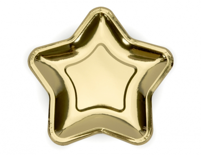 Lėkštutės "Aukso žvaigždė", forminės (6 vnt./23 cm) 