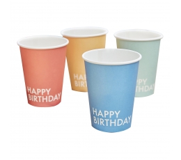 Puodeliai "Happy Birthday mix" (8 vnt./255 ml)