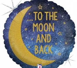 Fooliumist õhupall "Love you to the Moon and back" (46 cm) 1