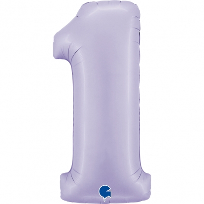 Fooliumist õhupall-number "1", lila (102 cm) 