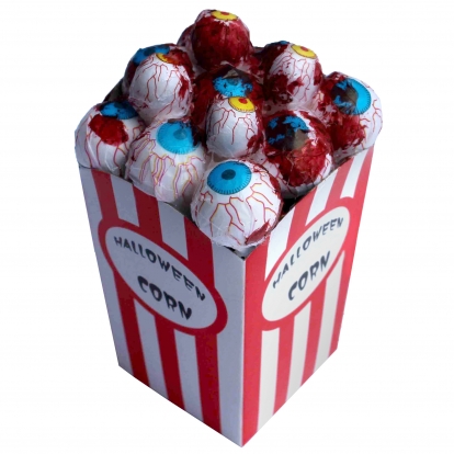 Halloweeni dekoratsioon "Popcorni-silmad"