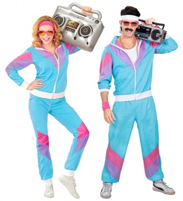 Karnevali kostüüm "The 80's blue" ( L)