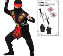 Kostüüm koos aksessuaaridega „Ninja“ (140 cm) 0