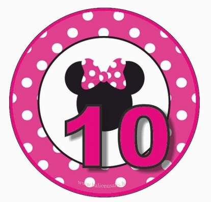  Märk "Minni Hiir 10" (7,7 cm)