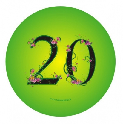 Märk. Lilled "20" (7,7 cm)