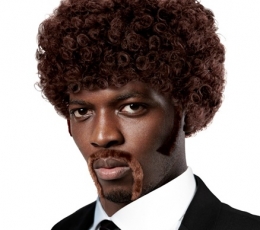 Meeste parukas koos vuntsidega "Pulp Afro"