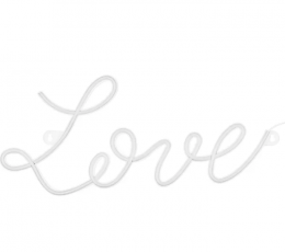 Neoon LED silt „Love“, valge (61x27,4 cm)