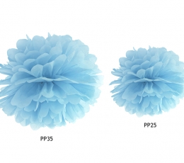 Pom pom pall, helesinine 35cm/1tk 0