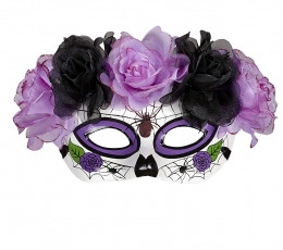 Silmamask lilledega „Dia Muertos“