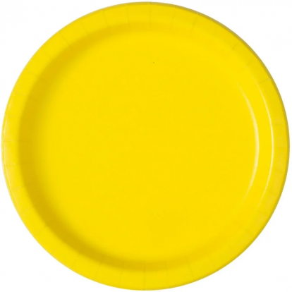 Taldrikud, kollased (8 tk./17 cm)