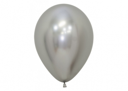 Balons, chrome sudrabs (30 cm/Sempertex)