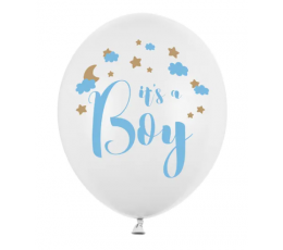  Balons "Its's a boy", zils (30 cm)