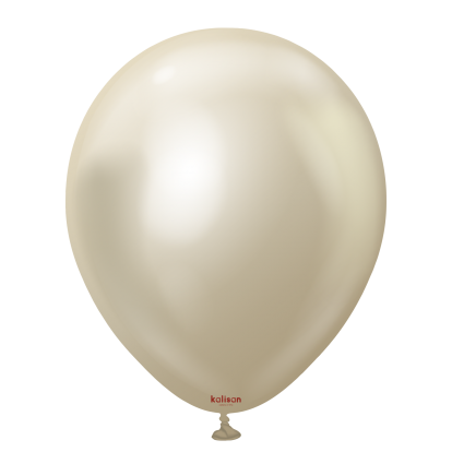  Chrome balons, mirror white gold (12 cm/Kalisan)
