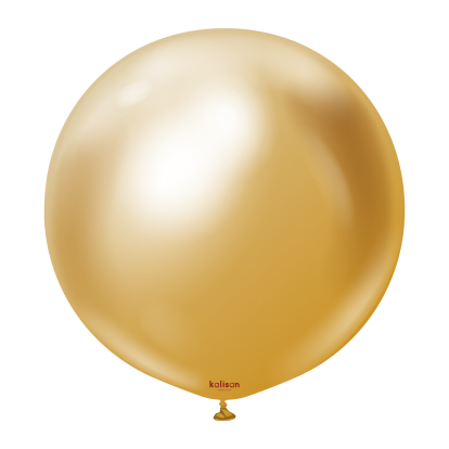 Chrome balons, mirror gold (60 cm/Kalisan)