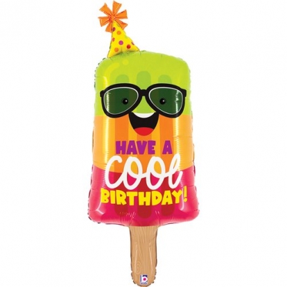 Folija balons "Have a Cool Birthday" (99 cm)