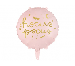 Folijas balons "Hocus Pocus", rozā (45 cm)