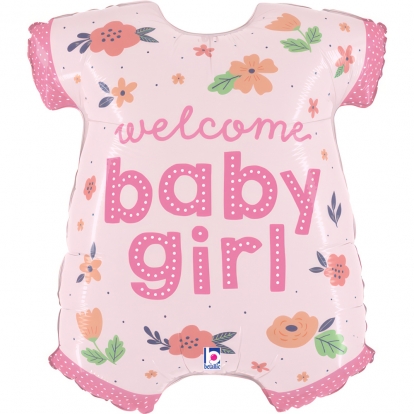 Folijas balons "Welcome BabyGirl" (66 cm)