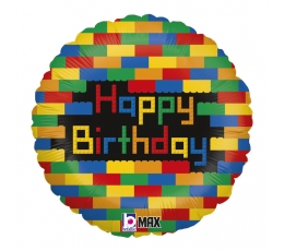 Folijas balons "Lego klucīši" (46 cm)