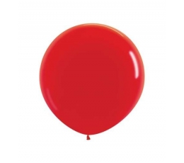 Liels balons, sarkans (1 m/Party Deco)