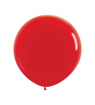 Liels balons, sarkans (1 m/Party Deco)