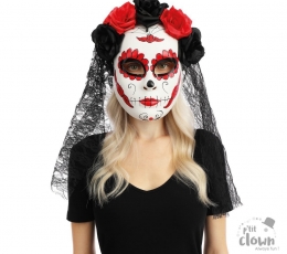 Маска с вуалью "Day of the Dead''
