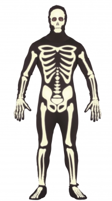 Светящийся в темноте костюм-комбинезон "Скелет" (52/54)