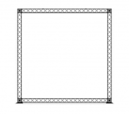 (NUOMA) Juodas rėmas fotozonai (2x2 m. arba 2x3 m.)