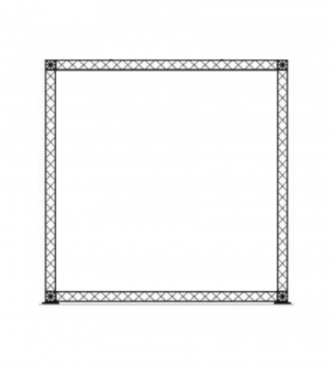 (NUOMA) Juodas rėmas fotozonai (2x2 m. arba 2x3 m.)