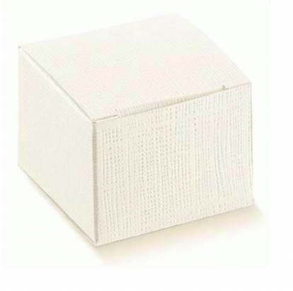 Dėžutė - Seta Bianco stačiakampė /balta (1 vnt./120*120*250 mm.)