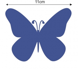 Drugeliai "Laimė L"/mėlyni (20 vnt.) 3