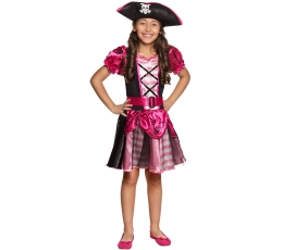 Piratės kostiumas, rožinis (4-6 m.)